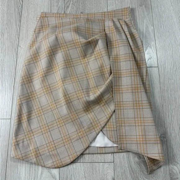 Viktoria & Woods Munich Plaid Wool Skirt Academia - Picture 2 of 11